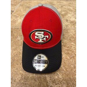 San Francisco 49ers New Era 39Thirty Red/Gray/Black Stretch Fit Hat Medium-Large